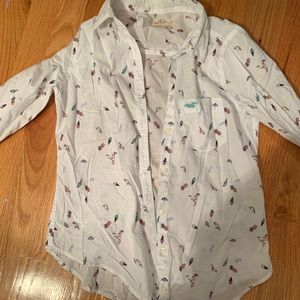 Hollister Patterned Button Up